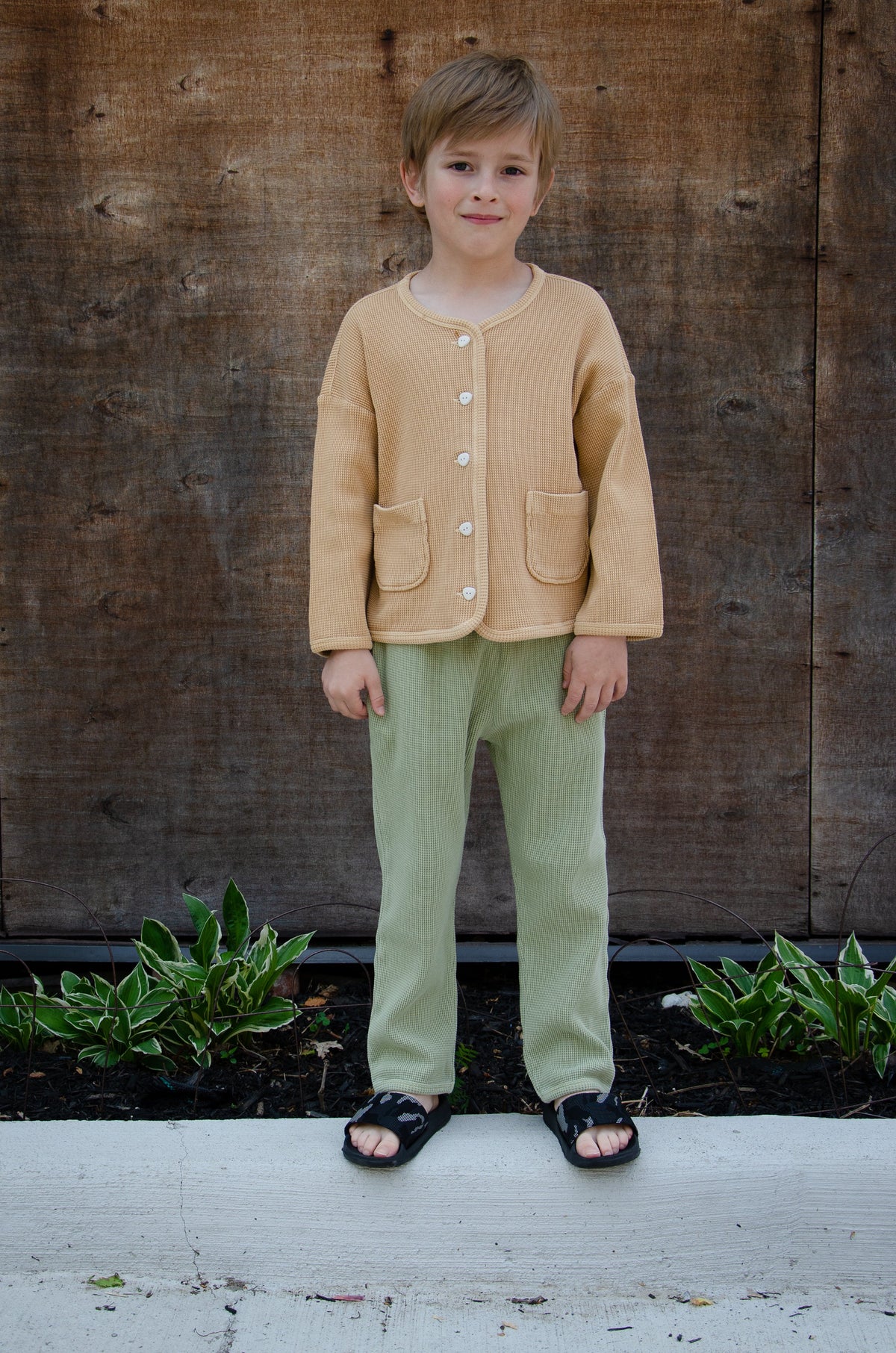 The Comfy Organic Cotton Cardigan - SANDSTONE