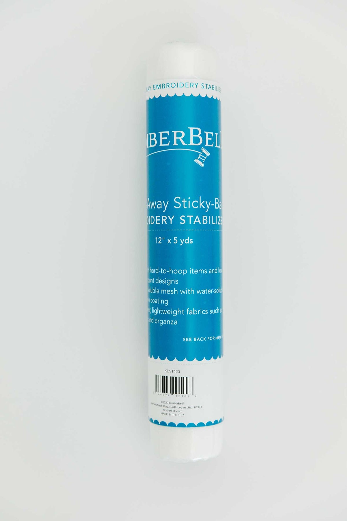 Stabilisateur à dos adhésif hydrosoluble Kimberbell