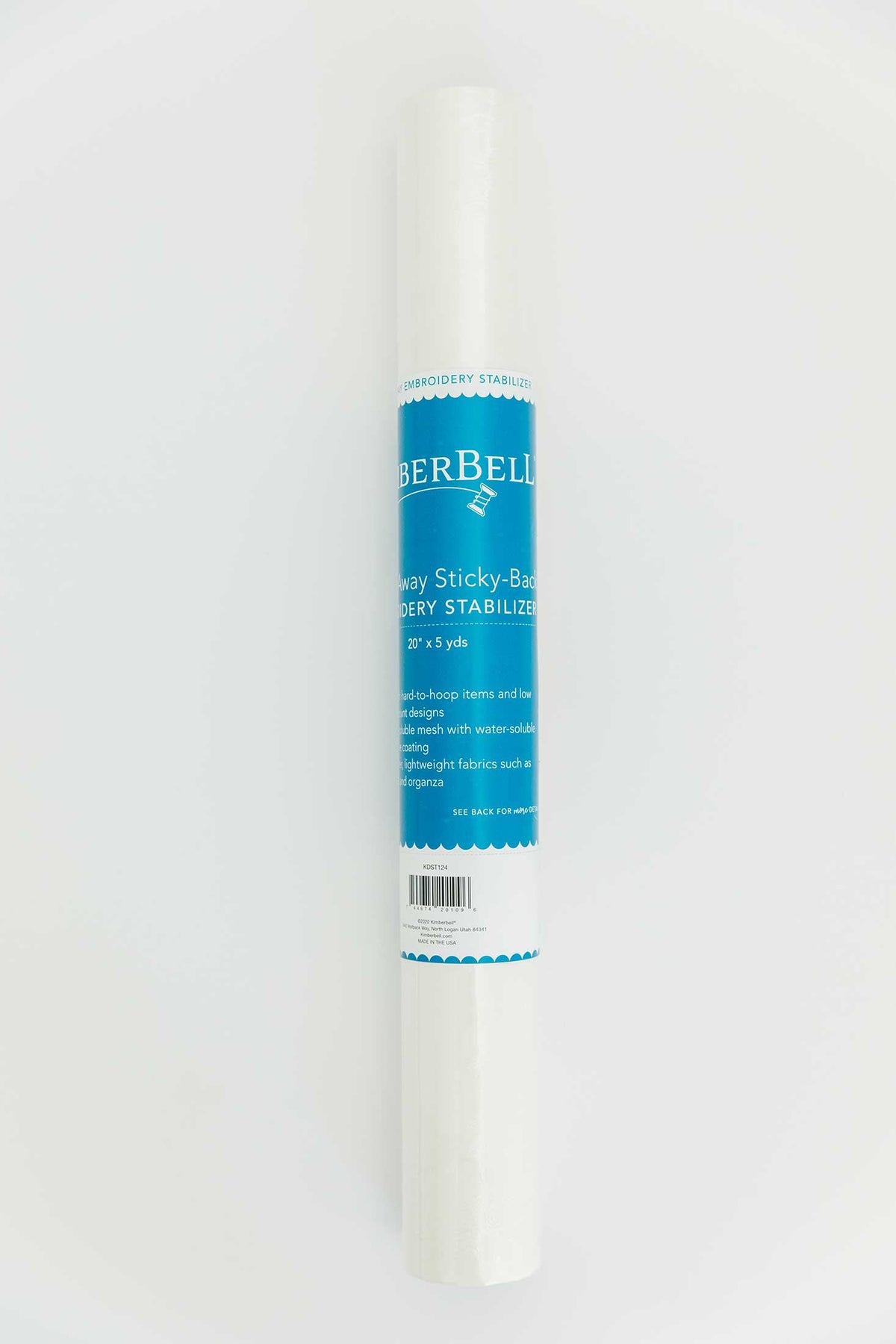 Stabilisateur à dos adhésif hydrosoluble Kimberbell