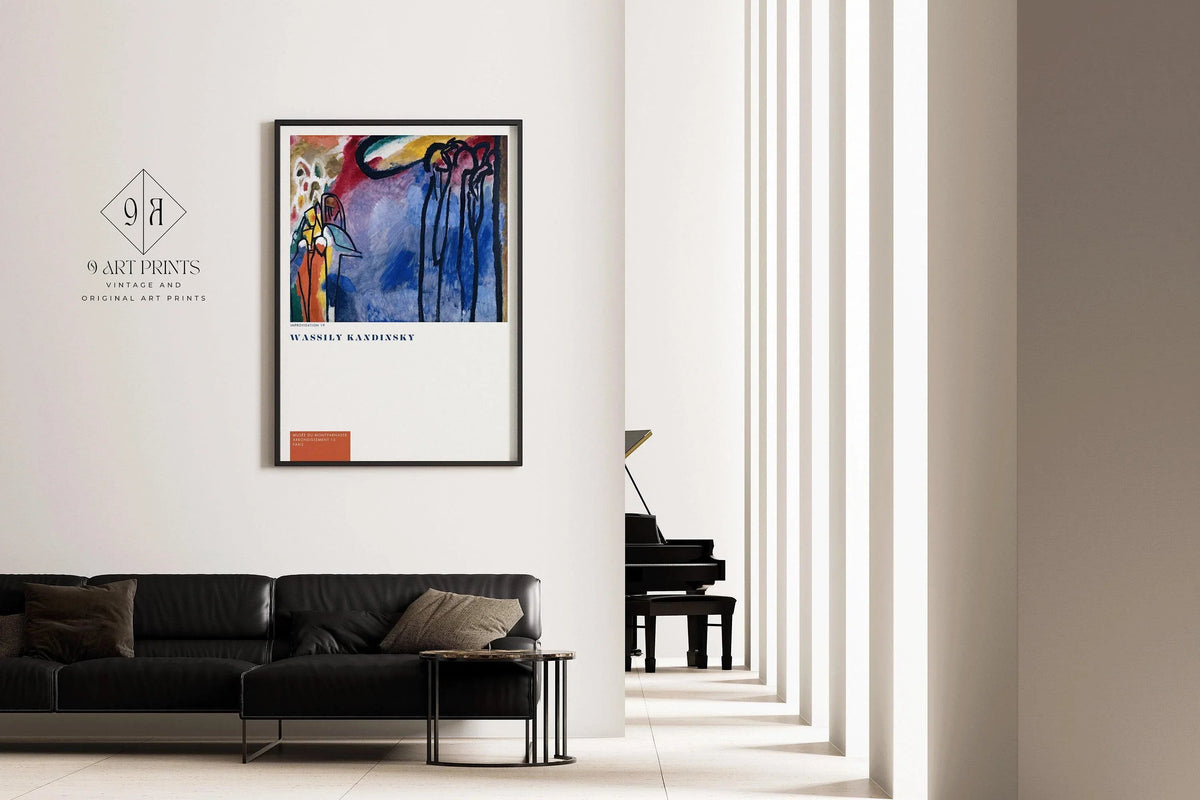 Wassilly Kandinsky - Improvisation 19 | Famous Modern Abstract Art (available handframed or unframed)
