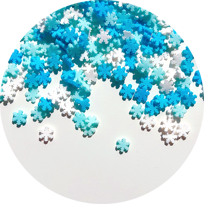 Mélange de tranches Fimo Neige