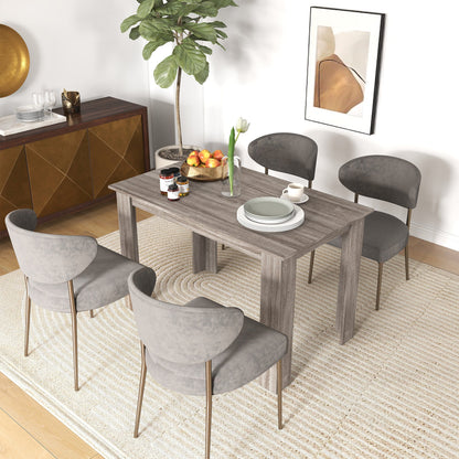 Table à manger Spencer 119 cm pour 4 à 6 personnes - Gris clair